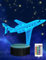 Flugzeug Geschenke für Jungen, Flugzeug Nachtlicht 3D Illusion Lampe, 16 Farben ändern mit Fernbedienung Weihnachten Schreibtischlampen für Mädchen Zimmerdekor Pilot Büro Raumdekoration(Flugzeug)