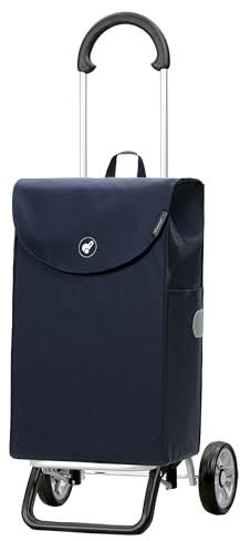 Andersen Einkaufstrolley - klappbar - 44 Liter - belastbar 30 kg | Aluminium - Trolley - Rad Ø 15 cm - Scala Shopper Plus Walker blau