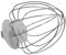 Fouet compatible avec / pièce de rechange pour robot de cuisine Tefal MS-652258 QB1501 QB15E Masterchef Essential