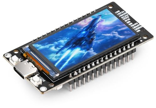 diymore Carte de développement pour ESP32 avec écran LCD 1.96inch 2.4 GHz WLAN WiFi Bluetooth BLE MCU CH340 Chip pour ESP32 32 Nodemcu USB C