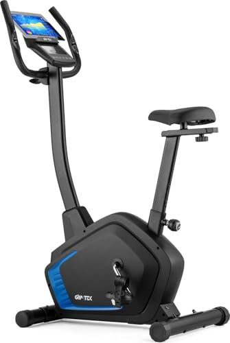Gymtek XB1800 Elektromagnetischer Heimtrainer, Fahrrad für Zuhause - bis 135kg - 8 Widerstandsstufen, 8kg Schwungmasse - LCD Display - für Home Gym Fitness