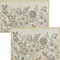 Sander Tischset Loni 2er-Pack Gobelin grau-Terra Größe 32x48 cm