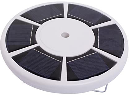 POPETPOP Solarbetriebene Fahnenmastleuchte 26 LEDs Outdoor Außenleuchte Mit Haken Weiß Wetterfest Energiesparend