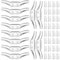 Ouligay 12 Pcs Blind Cord Holder Clear Cord Cleat Plastic Transparent Blind Accessories Hooks with Screws for Window Blinds Curtains Sun Shades Ropes Pull Rope Winders
