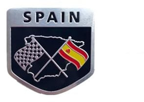 Pegatinas 3D De La Bandera Nacional De España Para Decoración Exterior De Motocicletas(Azul)