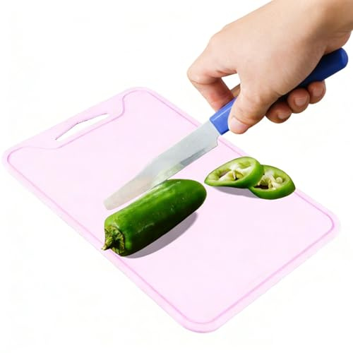 Tagliere yuecoom，Tagliere da cucina，Silicone tagliere flessibile in silicone di grado alimentare per la cucina da casa usare,Antiaderente durevole e facile da pulire,viola ﻿