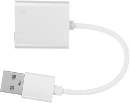 HOMOCONO USB Audio Adapter für Pc Kopfhörer und Mikrofon Converter Kompatibel mit Laptops Smartphones und Tablets für Verbesserten bei Musik Anrufen und Gaming Langlebig und Vielseitig