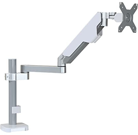 Universal TV Mount, Single Monitor Desk Stand, Gas Spring Arm for 17-43 Monitors, VESA 75x75 & 100x100 Compatible, Adjustable Height, omic Design, Space-Saving Solution