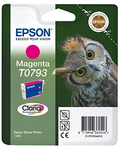 Epson Owl T0793 Ink Cartridge, Magenta, Genuine
