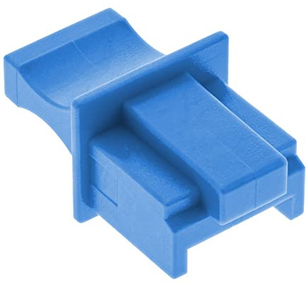 InLine 59942A 10er Blister Staubschutz, für RJ45 Buchse, blau