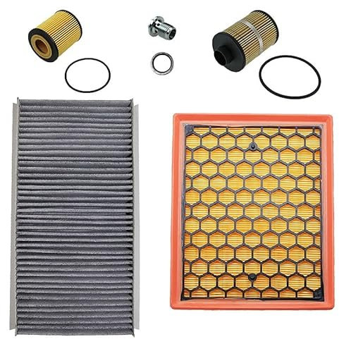 BESTPRICE Inspektionspaket Filterset mit 1x Luftfilter, 1x Innenraumfilter (Pollenfilter) mit Aktivkohle, 1x Ölfilter, 1x Kraftstofffilter, Kompatibel mit OPEL SIGNUM CC (Z03), VECTRA C (Z02)