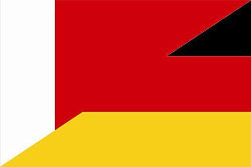 U24 Motorradflagge Dubai-Deutschland Fahne Flagge 20 x 30 cm