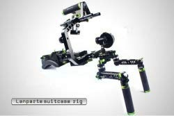 GOWE cámara de vídeo cámara réflex digital Rig hombro apoyo con Suit Case Follow Focus