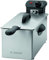 Edelstahl Fritteuse mit 2000 Watt (Kaltzonentechnik 3 Liter + Direkt im Fett befindliche Heizspirale zum geruchsarmen frittieren Friteuse)