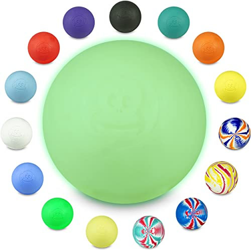 Captain LAX Massageball Original - Lacrosseball, Hartgummi, mit den Maßen 6 x 6 cm geeignet für Triggerpunkt- & Faszienmassage/Crossfit