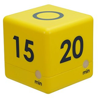 TimeTEX Zeitdauer-Würfel mit 4 Fix-Zeiten - (10/15 / 20/30 Minuten) mit Ablauf-Signal - 61966