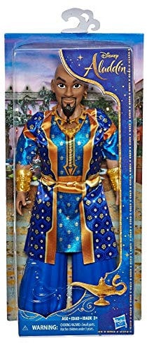 Disney Princess E6478ES0 Genie Fashion Puppe in Menschenform, bewegliche Figur mit Kleidung und Zubehör, inspiriert von Disneys Aladdin Live-Action Film, Spielzeug für 3 Jahre