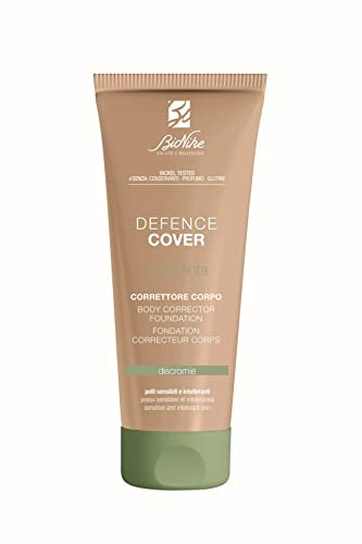 Bionike Defence Cover - Fondotinta Correttore Discromie Corpo SPF 15, No-transfer e Waterproof, Contrasta Macchie e Inestetismi della Pelle, Effetto Ultra-coprente a Lunga Durata, 75 ml