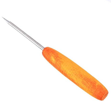 CULER 1 picadora de Hielo de Acero Inoxidable con Mango de Madera para Fiestas, hogar, Cocina, Bar, Pub