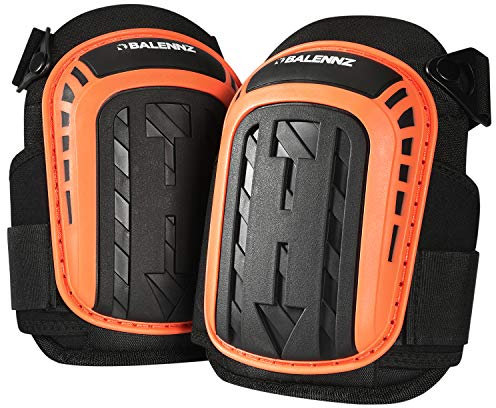 Rodilleras profesionales para el trabajo Rodilleras de espuma de alta resistencia construcción de gel rodilleras con fuertes correas dobles Cómoda protección de rodilla para uso interior y exterior