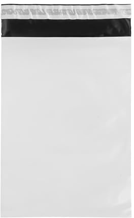 IMBALLAGGI 2000-100 Buste per Spedizioni 225x325+50mm in COEX Impermeabile, Pacchi Antistrappo e Anti Umidità Ideali come Buste Spedizione Vinted e Corriere, Sacchetti con Patta Adesiva Bianco Opaco
