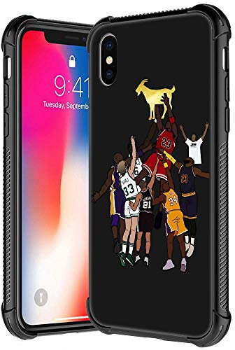 ANLUN STORE Schutzhülle für iPhone XR, Motiv: Basketballspieler, Plexiglas mit 35 Mustern, für iPhone XR, für Jungen und Herren, kratzfest, stoßfest