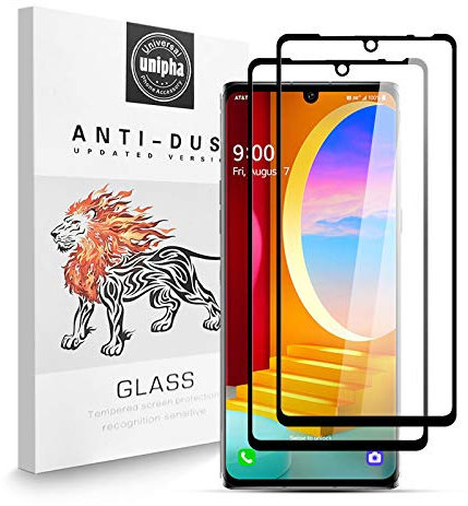 Zidwzidwei Stücke Schutzfolie für LG Velvet, 9H Anti-Kratzen Tempered Glass, 3D Gebogene Passform, Blasenfreie HD-Folie, 2 Stück LG Velvet Full Screen Displayschutzfolie