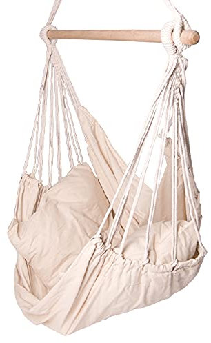Hamac suspendu avec 2 coussins, chaise suspendue pour adultes et enfants, hamac
