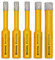 HIGHDRIL Lot de 5 forets diamantés, diamètre 6/6/8/10 mm, scie cloche brasée sous vide pour béton, granit, marbre, verre, porcelaine, carrelage, brique, tige triangulaire, Mix Set 1