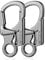 Ahiller Karabiner Schlüsselring Clip, 3 Zoll Zinklegierung Doppelte Verriegelung Schlüsselbund für Outdoor, Schlüsselanhänger Stil Karabinerhaken [Gunmetalgrau-2P]