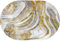 Gold grau Licht Luxus Wohnzimmer Oval Teppich Startseite Große Fläche Teppiche für Schlafzimmer Nachttisch Sofa Couchtisch Rutschfeste Waschbare Bodenmatten Weiche Kurzhaufen Decke ( Size : 80x120cm )