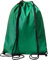 WFX Turnbeutel mit Kordelzug, 2 Stück und 1 Stringbeutel, Turnbeutel, Rucksack aus Polyethylen für Damen und Herren, Trainer, Schwimmtasche, Reisen, Strand, Schule, Urlaub, (Grün Einzel stück)