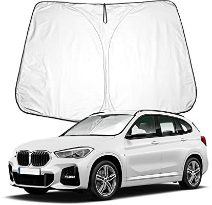 BIXUAN X1 Parasol Compatible con BMW X1 F48 2016-2022 Parabrisas para el Coche Parabrisas Delantero Cubierta Cortavientos para Parabrisas Delantero Bloqueado UV Cubierta