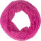 fashionchimp Loop Sommer-Schlauchschal für Damen mit Ausbrenn-Muster, Baumwolle und Polyester, leichter XXL Schal (Pink-Streifen)