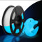 SUNLU Glow in the Dark PLA, Leuchtendes 3D Drucker Filament, PLA Filament 1,75mm +/-0,02mm, 1kg Spule Filament PLA für FDM 3D Drucker.(Weiß PLA, Leuchtet Blau)