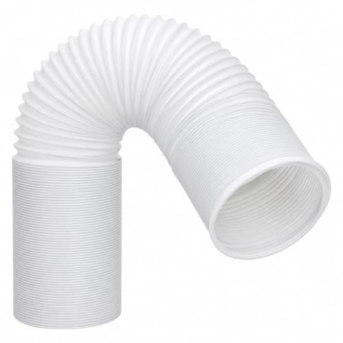 Tubo di scarico del condizionatore d'aria da 5 pollici Filo in senso orario Tubo CA portatile con lunghezza 59 Tubo di scarico CA universale Tubo di sfiato CA flessibile per Lg Haier Dual Delonghi