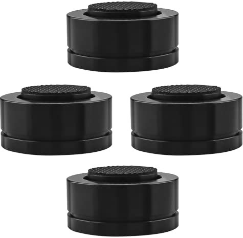 Tirstrup 4 piezas de altavoces HiFi pies 39 x 23 mm soporte de altavoz pie soporte de aislamiento ajustable pies altavoces picos amplificador altavoz DAC picos + almohadillas base accesorios