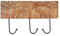 Ajuny Porte Manteau Mural en Bois avec 3 Crochets et Deux éléphants Conception pour Suspendre des Vêtements Peignoirs Serviettes Manteaux Décoration d'intérieur Cadeaux - 37.5 X 21 CM