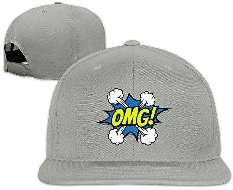 934 Damen Herren Snapback Kappe OMG-Text Basecap Verstellbar Distressed Basecap Mode Baseball Kappen Für Reisen Tennis Golf