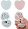 Cobee 2 teiliges Mini Nähprojekt Set, Tragbares Reise Näh Reparaturzubehör mit niedlichem herzförmigem Faltbarem Koffer für Zuhause Reisende, Braut, Notfälle, Anfänger, DIY Werkzeugzubehör