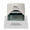 Personalisierter Stempel mit Wunschtext - selbstfärbender Stempel als Namensstempel, Adressstempel, Firmenstempel zu verwenden - Gehäusefarbe Schwarz oder Weiß (10x26mm, Weiß)