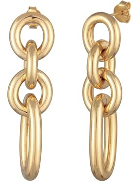 Elli Ohrringe Damen Ohrhänger Glieder Ketten Element Goldfarben