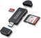 SD Card Reader USB 3.0 & USB C, Micro SD Card Reader Adapter for SD/Micro SD/SDHC/MMC, High Speed Memory Card Reader Compatible with MacBook Pro/Air, Chromebook, Android Galaxy, Windows，Plug and Play