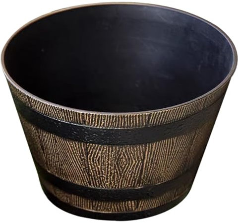 BESPORTBLE Flor de Resina de imitación de Madera. Jardinera de Cubo de Madera macetas para Plantas de Whisky macetas de Interior Jardinera para decoración maceteros para Plantas de Exterior