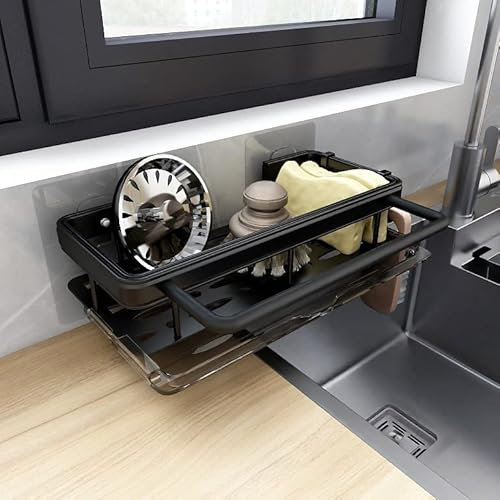 AIVORO Sink Organiser, Kitchen Sink Organiser, Sink Caddy Kitchen Organizer,Spülutensilien Aufbewahrung, Küchenorganisation Spüle