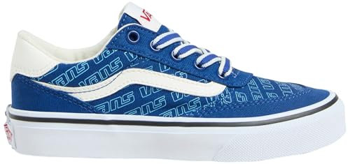 Vans Unisex Kinder Brooklyn Sneaker, Retro Logo True Blue, 34 EU