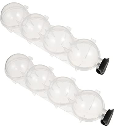 Amosfun 2stücke Eiskugelform Für Kühlschrank Diy-eismodell Mit Deckel Lebensmittelecht Kältebeständig Für Zuhause Und Bar