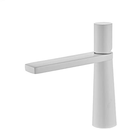 Miscelatore monoblocco da cucina monoblocco moderno monoforo singolo in ottone bianco