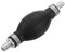 sourcing map 10mm (3/8) Rubber Fuel Primer Pump, Transfer Vacuum Hose Hand Siphon Bulb, One Way Fuel Primer for Gasoline Petrol Marine Diesel Boat, Silver