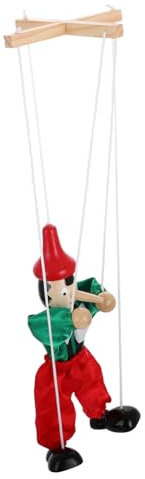 BRIGHTFUFU Zeichenfolge Marionette Puppen kinderpuppe Puppentheater Puppensammlung kinderspielsachen Zubehör für Puppenspiele Steckpuppenfiguren Handpuppe Holzpuppe Stoff